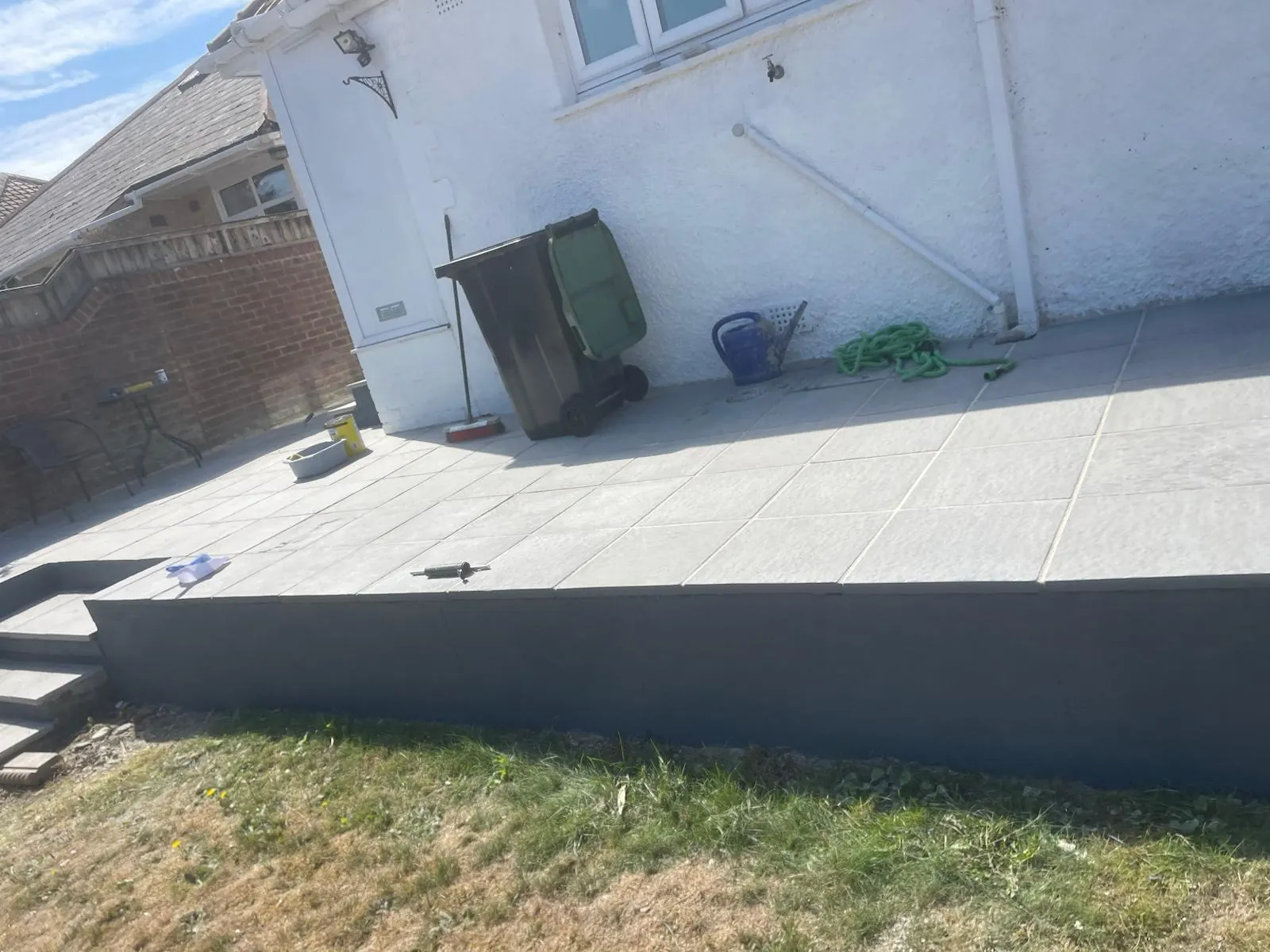 Patio and steps — client-supplied L&G project photograph