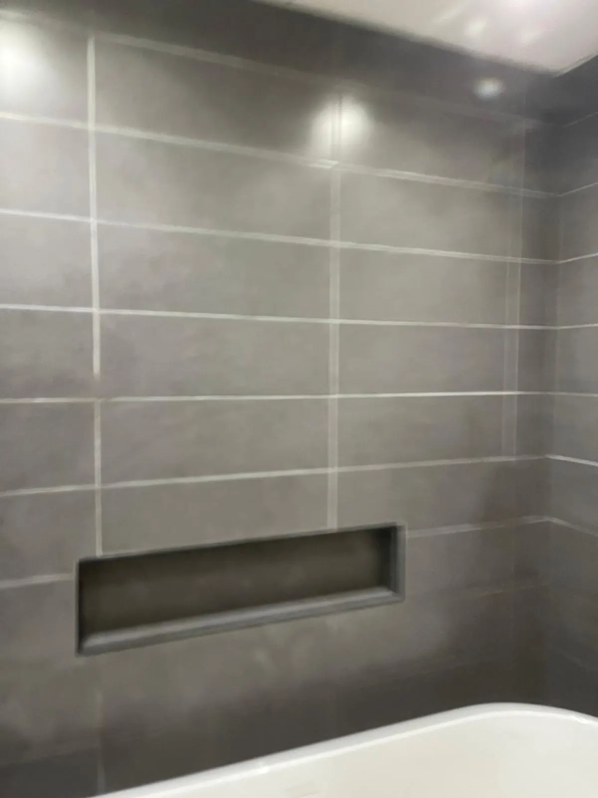 Bathroom wall tiling