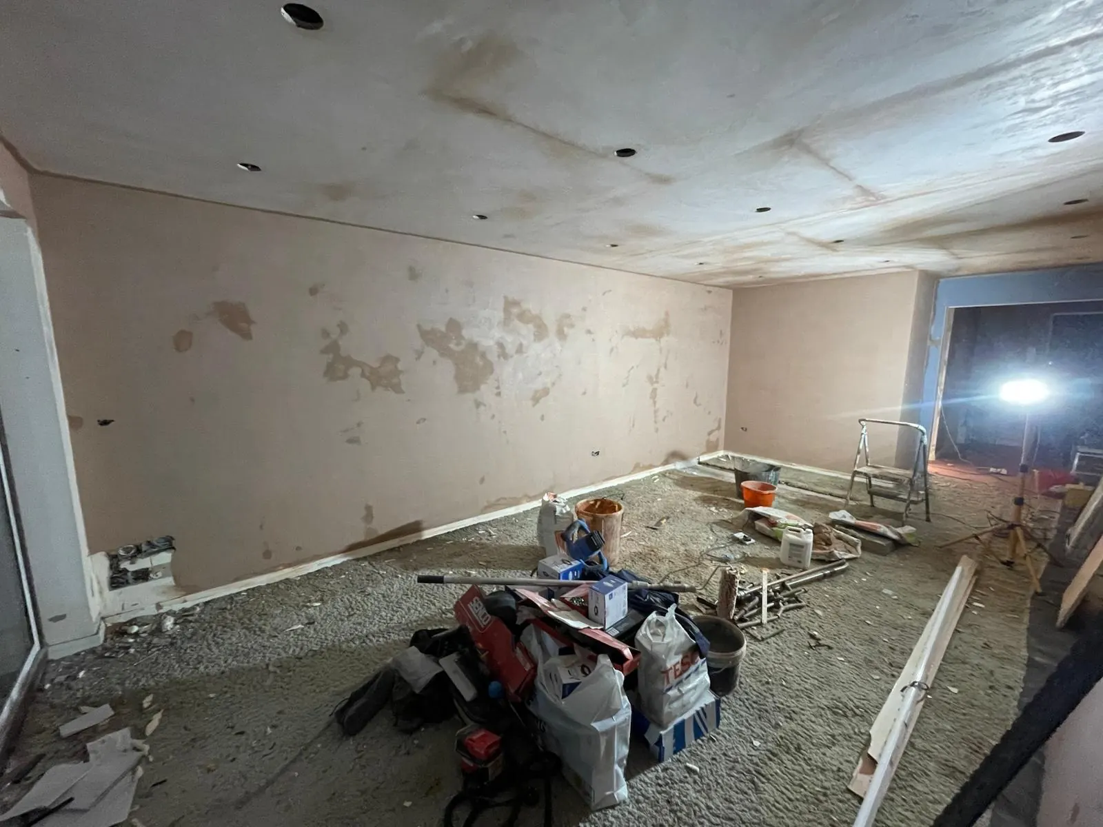 Interior refurbishment in progress