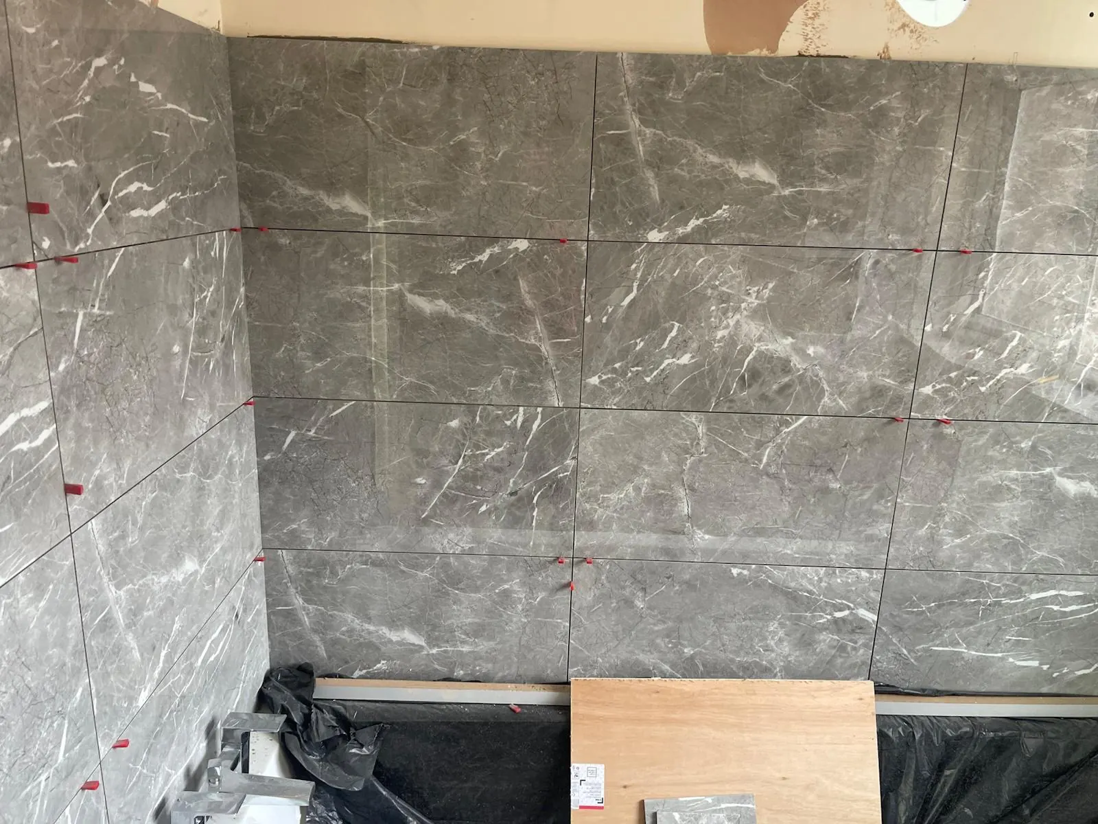 Tiling in progress