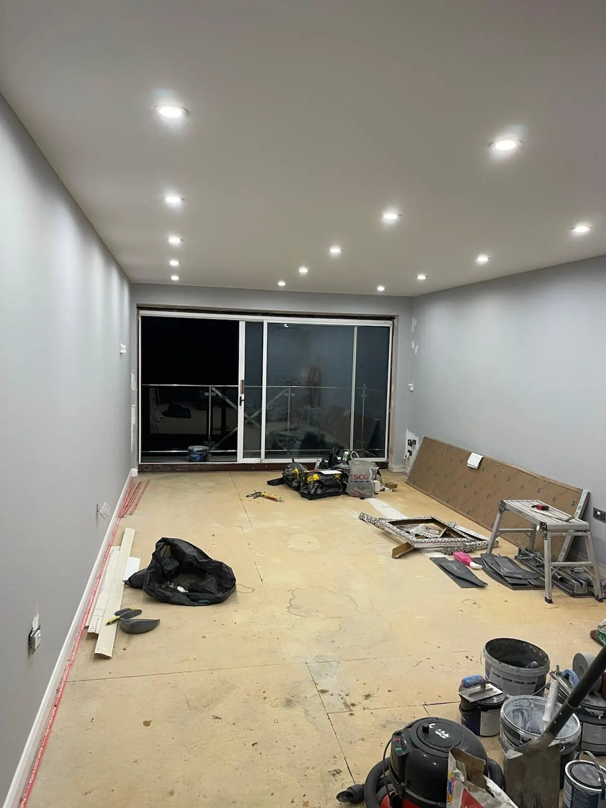 Interior refurbishment in progress