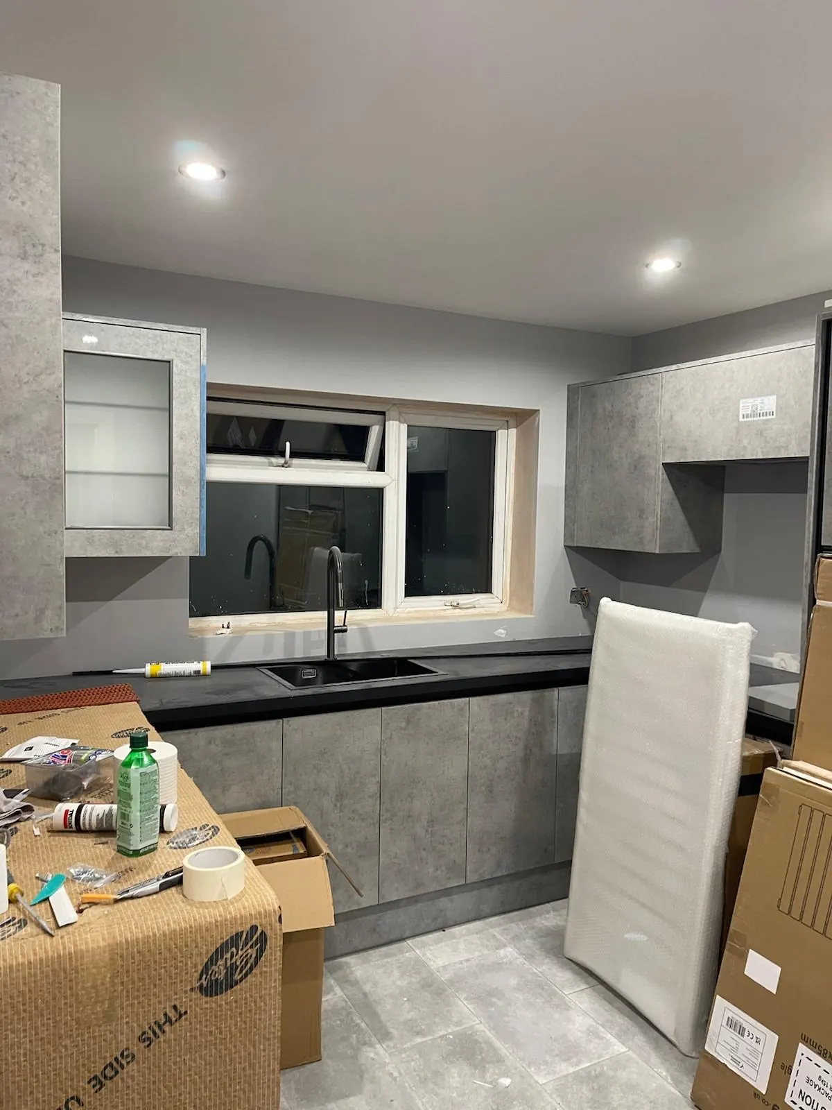 Interior refurbishment in progress